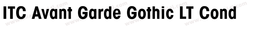 ITC Avant Garde Gothic LT Condense字体转换